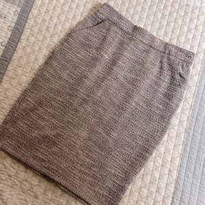 Glitter tweed pencil skirt